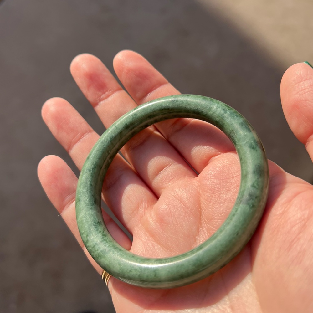 Green Jade Bangle
